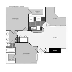 B1 - The Blake 0802 floor plan